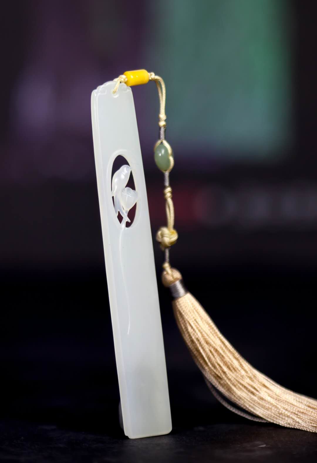 刘毅和田玉籽文房雅器书签